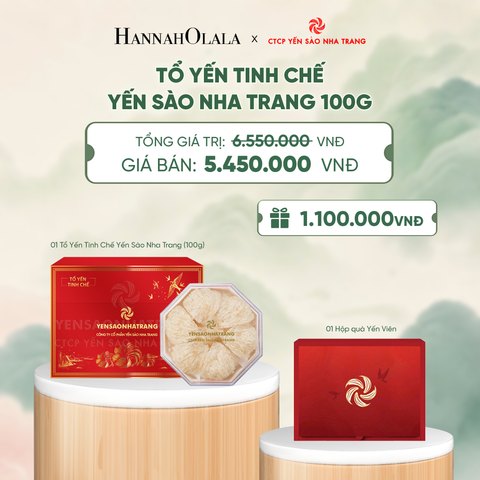  TỔ YẾN TINH CHẾ YẾN SÀO NHA TRANG - 100G - DEAL 2 - A2017 