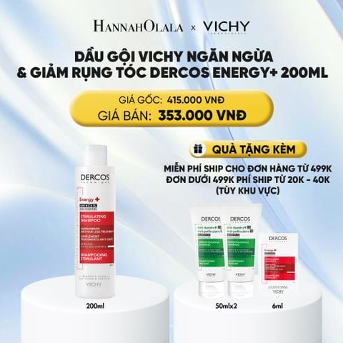  DẦU GỘI VICHY NGĂN NGỪA & GIẢM RỤNG TÓC DERCOS ENERGY+ 200ML - DEAL 2 : 