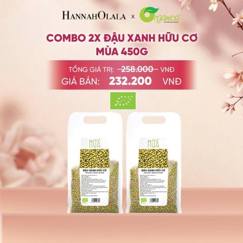  COMBO 2 X ĐẬU XANH HỮU CƠ MÙA 450G - A48 