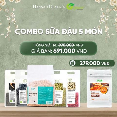  DEAL 2: COMBO SỮA ĐẬU 5 MÓN 