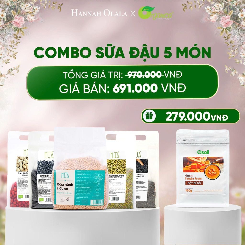  E579_DEAL 2: COMBO SỮA ĐẬU 5 MÓN 