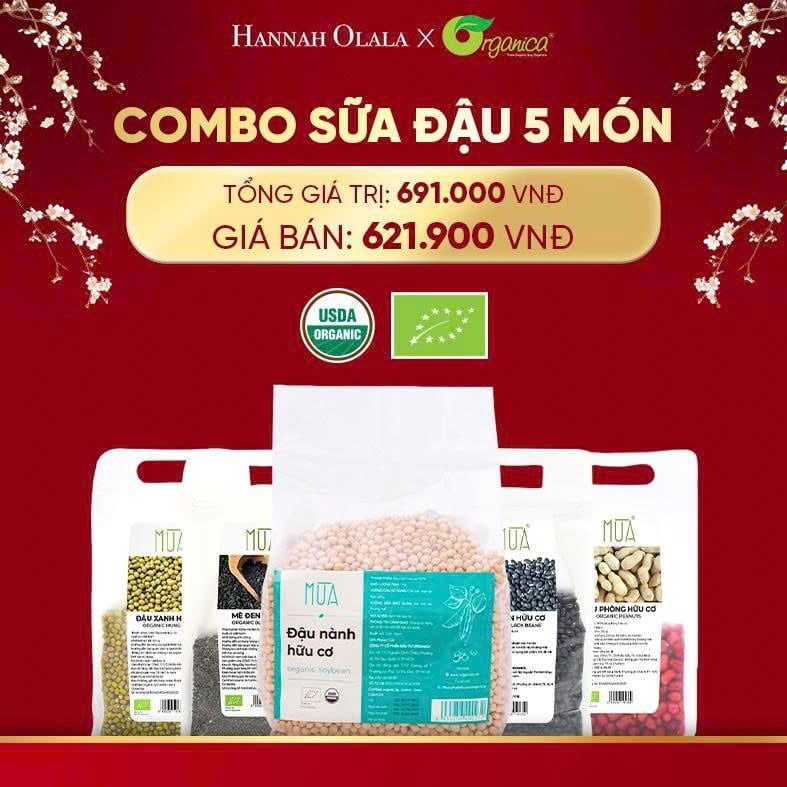  DEAL 2: COMBO SỮA ĐẬU 5 MÓN 