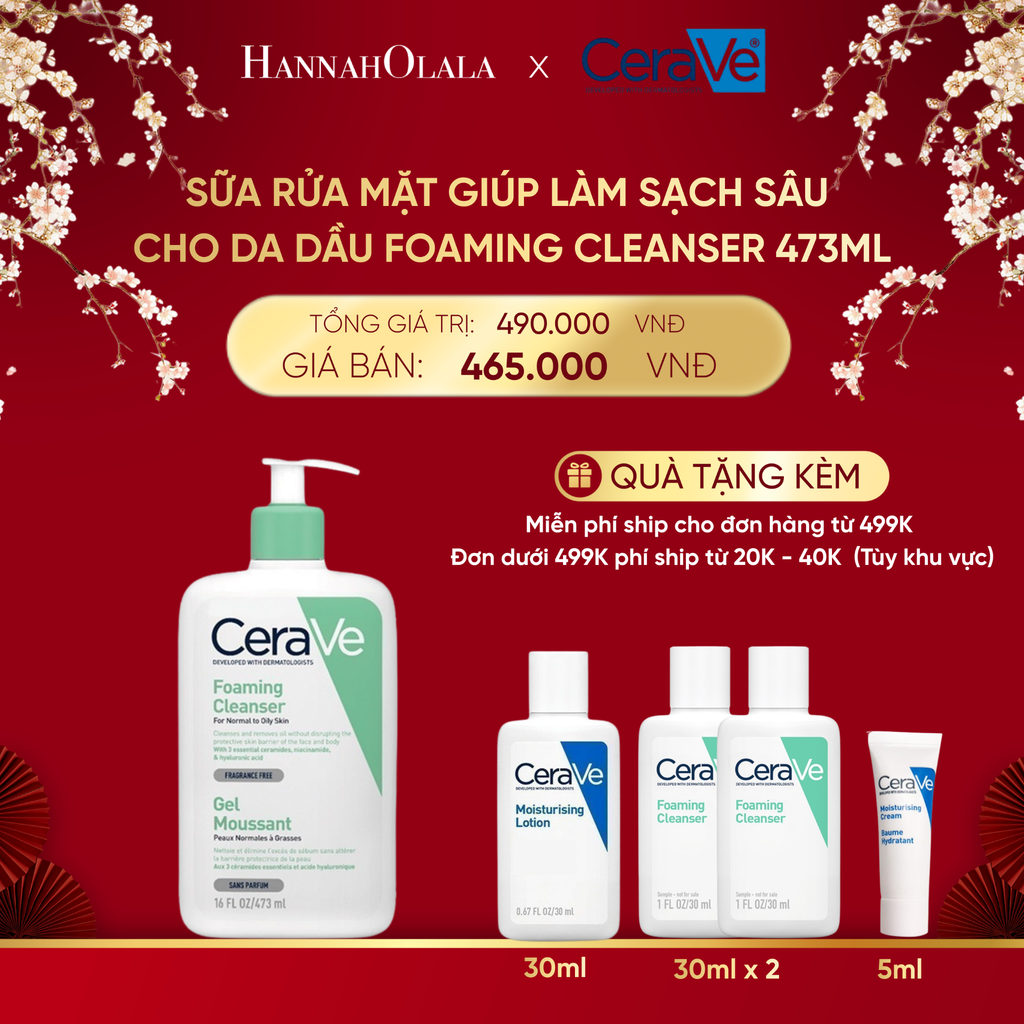  DEAL 2 SỮA RỬA MẶT GIÚP LÀM SẠCH SÂU CHO DA DẦU FOAMING CLEANSER 473ML 