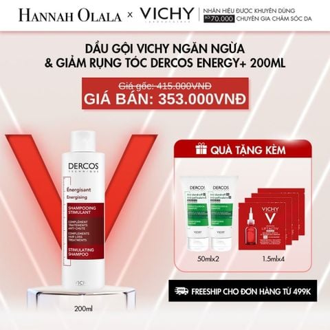  C27_DEAL 2: DẦU GỘI VICHY NGĂN NGỪA & GIẢM RỤNG TÓC DERCOS ENERGY+ 200ML 