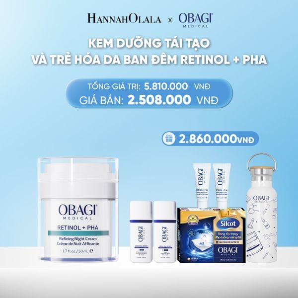  DEAL 2: KEM DƯỠNG TÁI TẠO VÀ TRẺ HÓA DA BAN ĐÊM RETINOL + PHA​ 50ML 