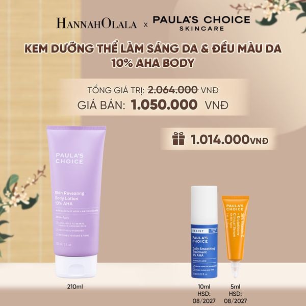  KEM DƯỠNG THỂ LÀM SÁNG DA VÀ LÀM ĐỀU MÀU DA SKIN REVEALING BODY LOTION 10% AHA 210ML - DEAL 2 - A1852 