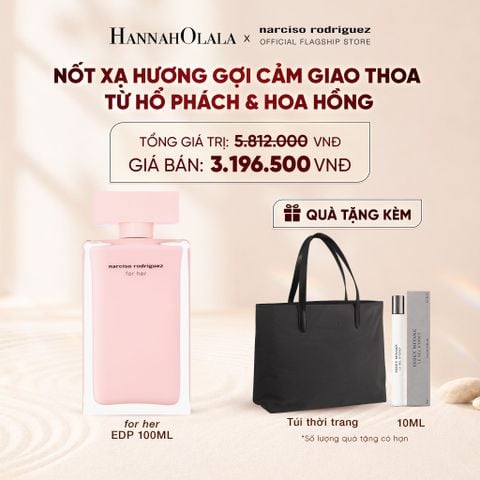  NƯỚC HOA NỮ NARCISO RODRIGUEZ FOR HER EAU DE PARFUM 100ML - DEAL 2 