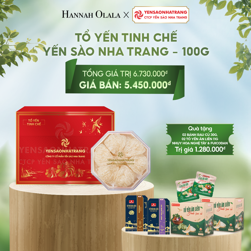  E104_DEAL 2: TỔ YẾN TINH CHẾ YẾN SÀO NHA TRANG - 100G 