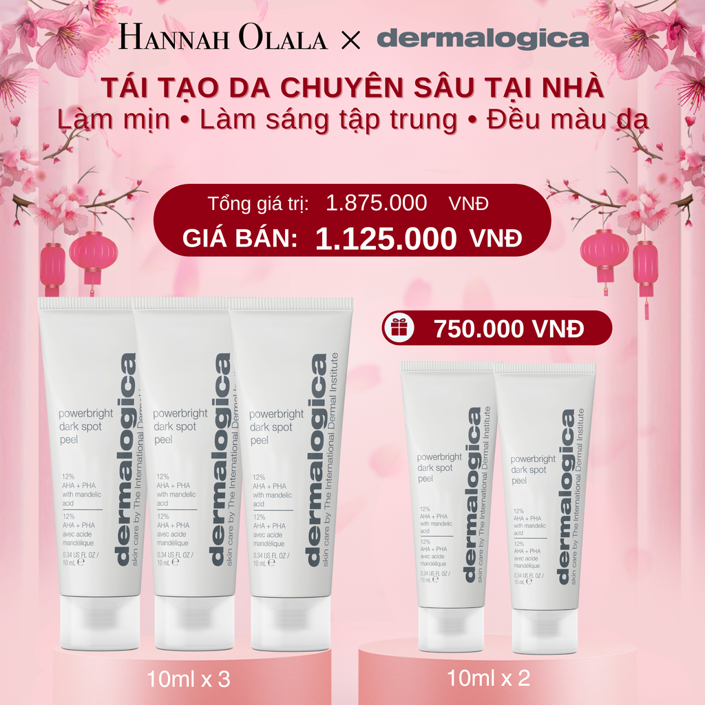  DEAL 2: MUA 3 TẶNG 2 PEEL CẢI THIỆN BỀ MẶT DA LÀM SÁNG RÕ RỆT CÁC ĐỐM NÂU POWERBRIGHT DARK SPOT PEEL 10ML 