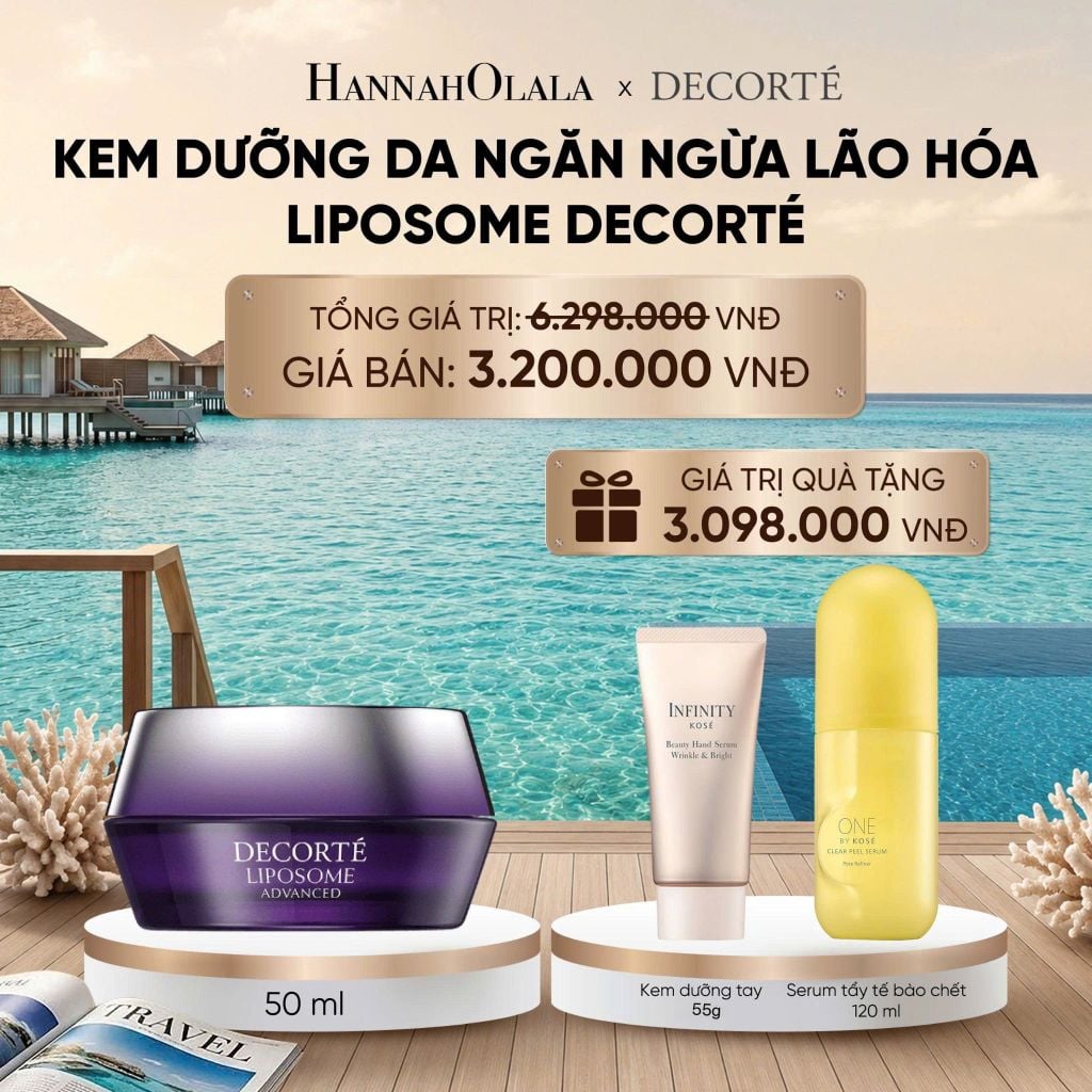  [FLASH DEAL 2]: KEM DƯỠNG DA NGĂN NGỪA LÃO HÓA LIPOSOME DECORTÉ 50ML_ A1827_ D1348 