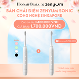  A1005_DEAL 2: [MUA 1 TẶNG 1] BÀN CHẢI ĐIỆN ZENYUM SONIC - CÔNG NGHỆ SINGAPORE 