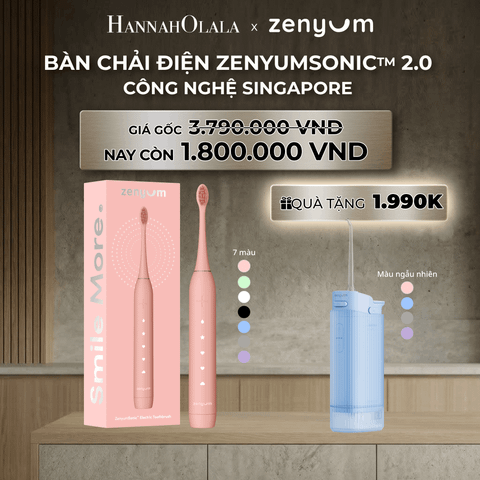  DEAL 2: [MUA 1 TẶNG 1] BÀN CHẢI ĐIỆN ZENYUM SONIC 2.0 - CÔNG NGHỆ SINGAPORE 