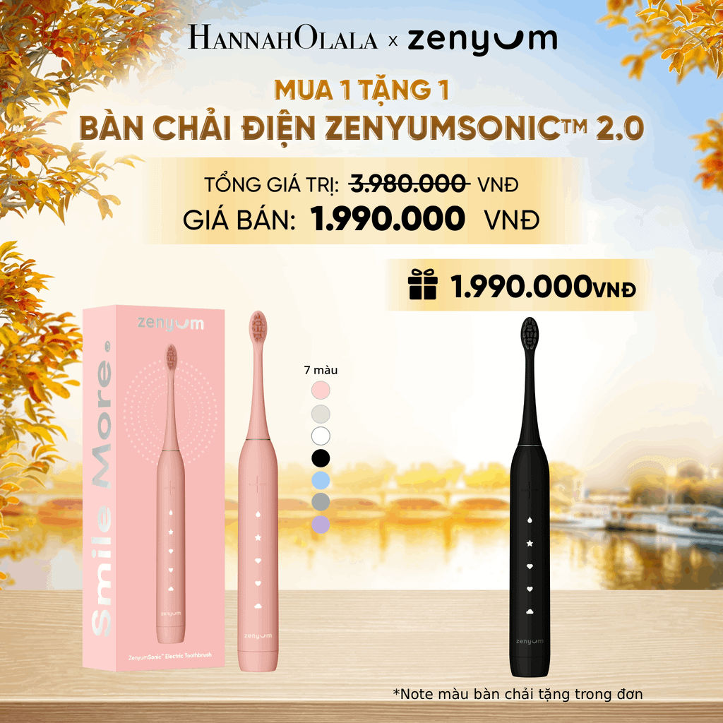  [MUA 1 TẶNG 1] BÀN CHẢI ĐIỆN ZENYUM SONIC 2.0 - E1553 