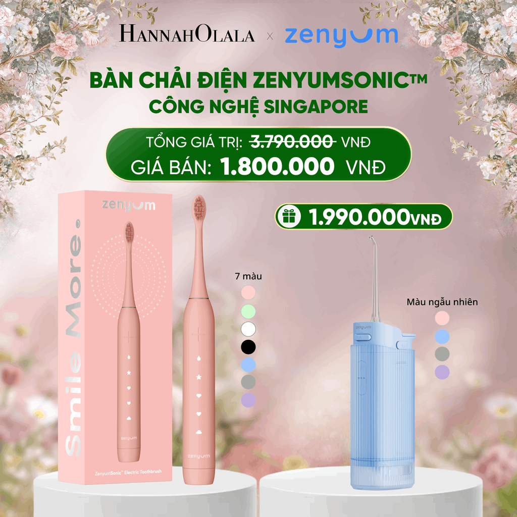  DEAL 2: [MUA 1 TẶNG 1] BÀN CHẢI ĐIỆN ZENYUM SONIC 2.0 - CÔNG NGHỆ SINGAPORE 