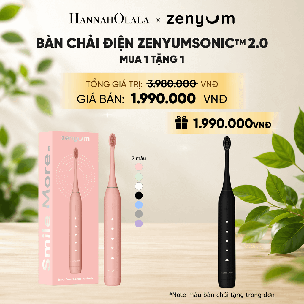  [MUA 1 TẶNG 1] BÀN CHẢI ĐIỆN ZENYUM SONIC 2.0 