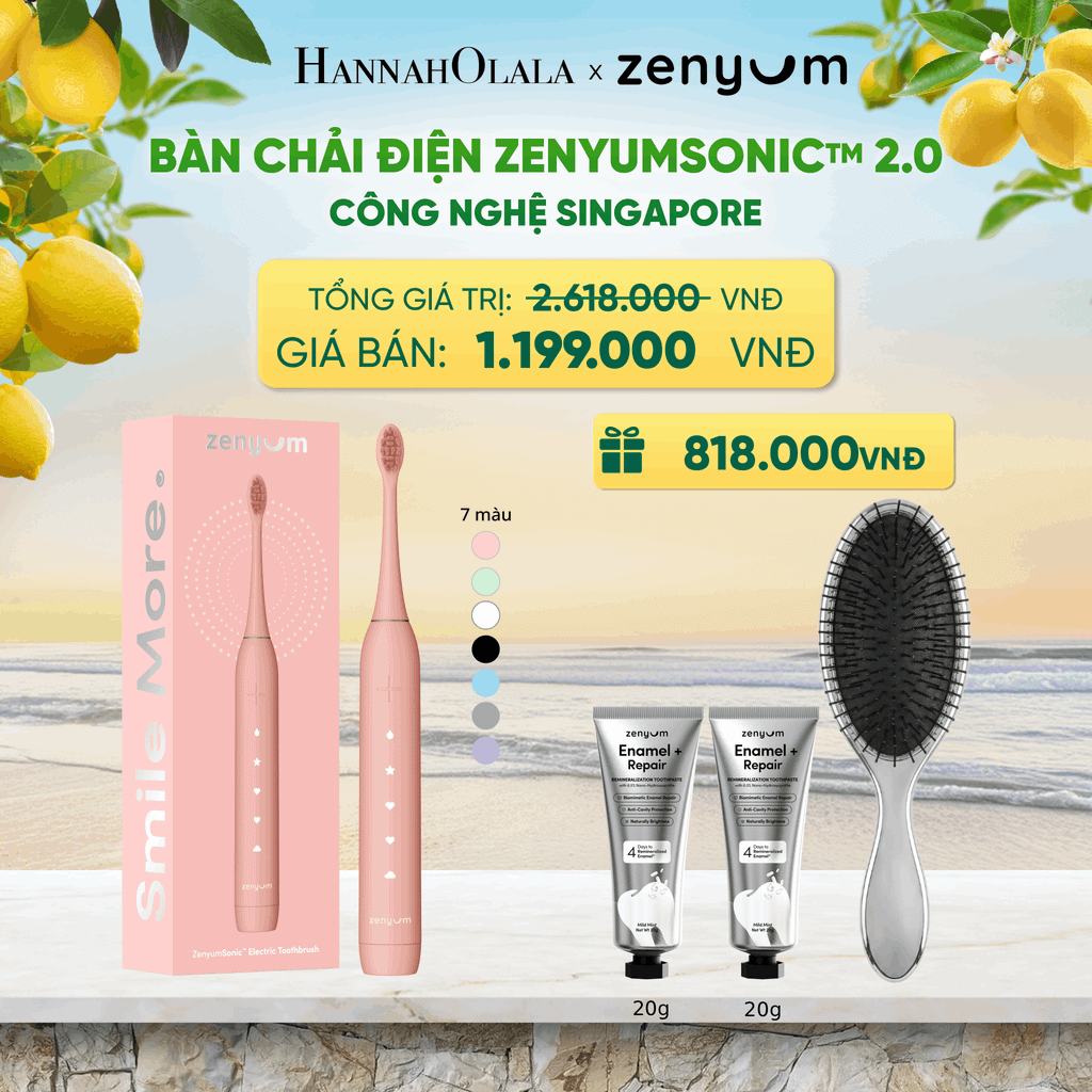  BÀN CHẢI ĐIỆN ZENYUM SONIC 2.0 - CÔNG NGHỆ SINGAPORE 