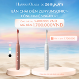  C955_DEAL 2: [MUA 1 TẶNG 1] BÀN CHẢI ĐIỆN ZENYUM SONIC - CÔNG NGHỆ SINGAPORE 