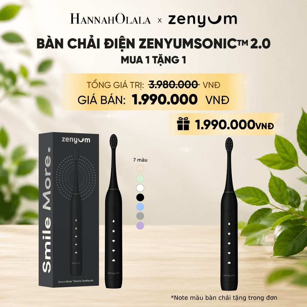  [MUA 1 TẶNG 1] BÀN CHẢI ĐIỆN ZENYUM SONIC 2.0 