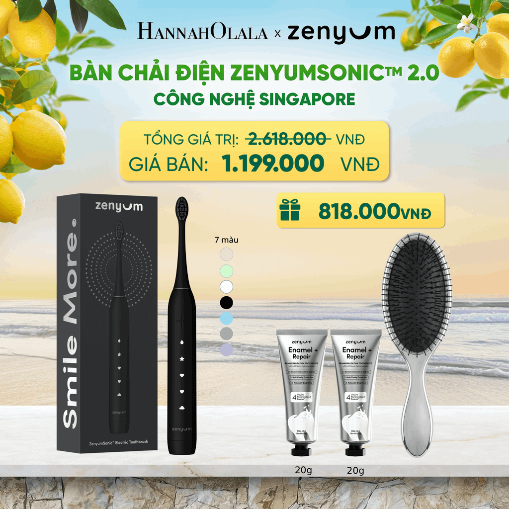  BÀN CHẢI ĐIỆN ZENYUM SONIC 2.0 - CÔNG NGHỆ SINGAPORE 