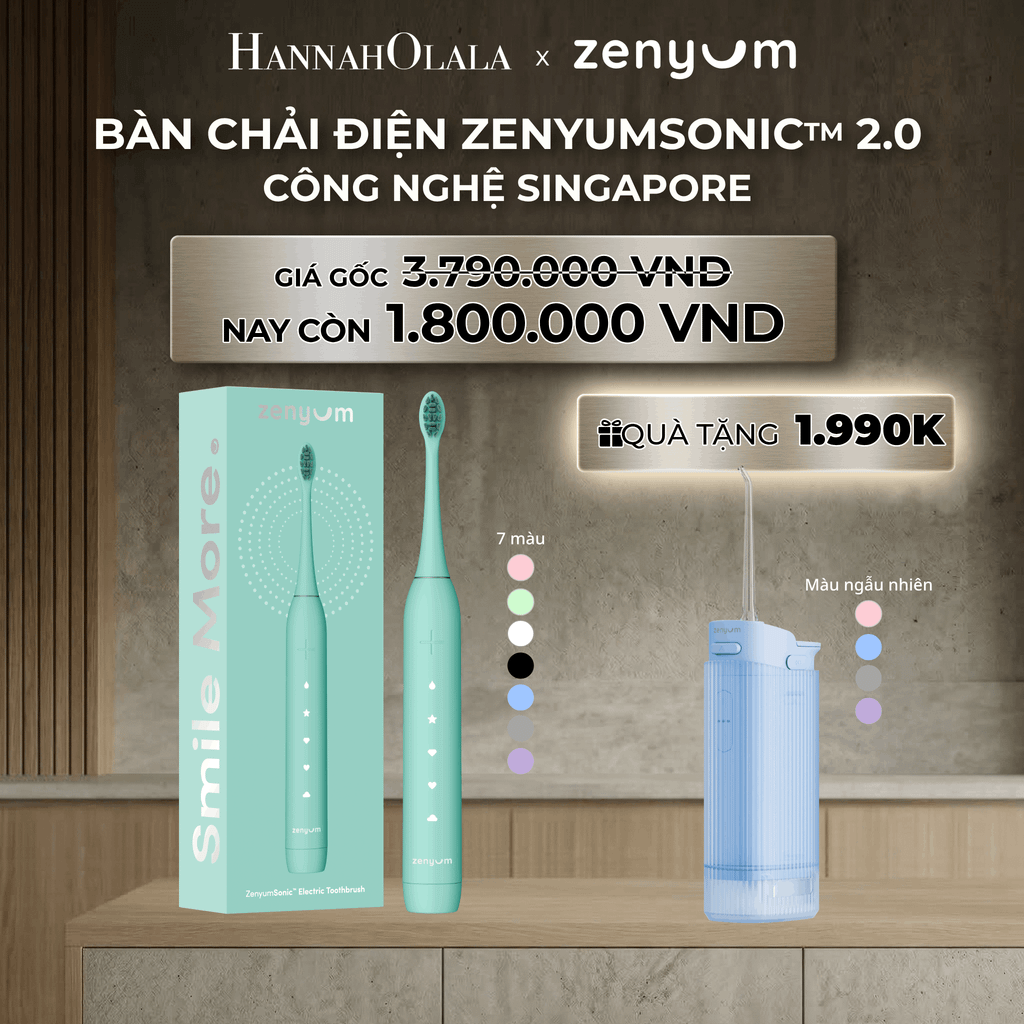  DEAL 2: [MUA 1 TẶNG 1] BÀN CHẢI ĐIỆN ZENYUM SONIC 2.0 - CÔNG NGHỆ SINGAPORE 