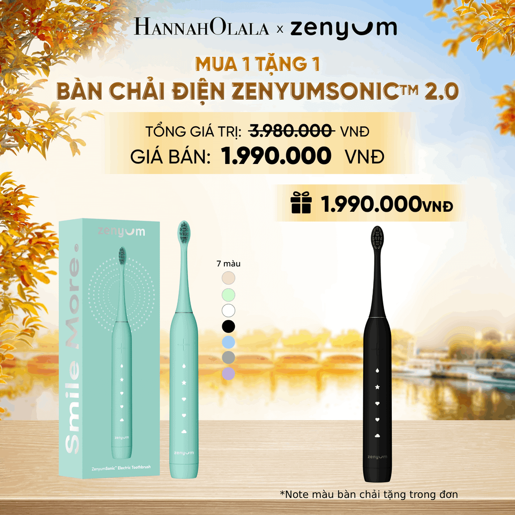  [MUA 1 TẶNG 1] BÀN CHẢI ĐIỆN ZENYUM SONIC 2.0 - E1553 