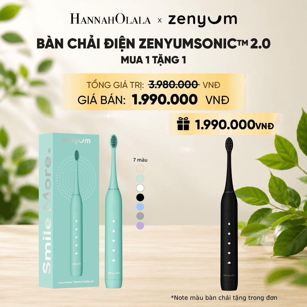  [MUA 1 TẶNG 1] BÀN CHẢI ĐIỆN ZENYUM SONIC 2.0 