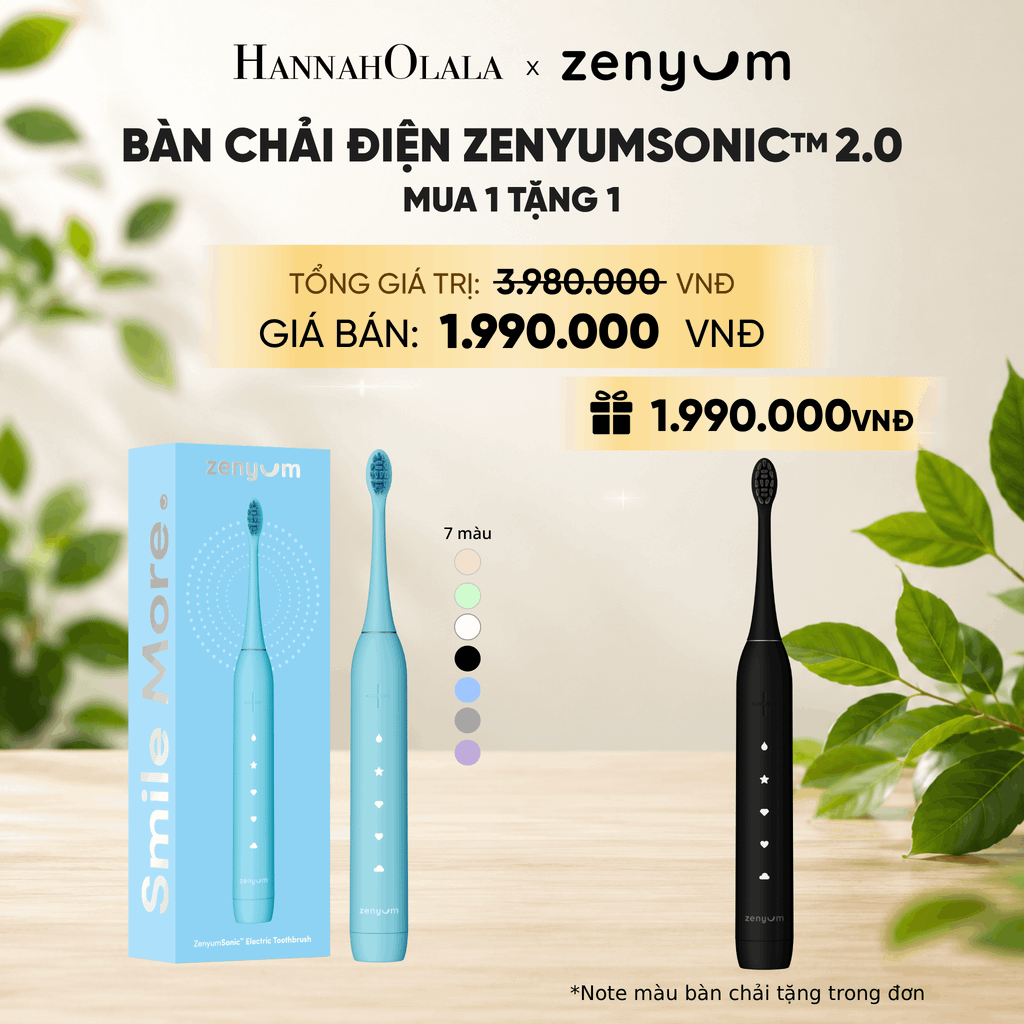  [MUA 1 TẶNG 1] BÀN CHẢI ĐIỆN ZENYUM SONIC 2.0 