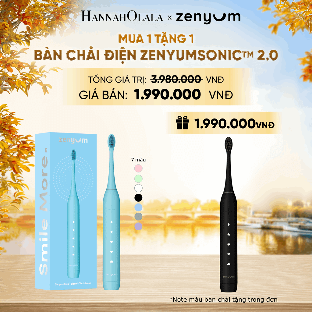  [MUA 1 TẶNG 1] BÀN CHẢI ĐIỆN ZENYUM SONIC 2.0 - E1553 