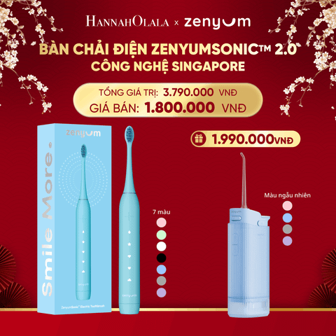  DEAL 2: [MUA 1 TẶNG 1] BÀN CHẢI ĐIỆN ZENYUM SONIC 2.0 - CÔNG NGHỆ SINGAPORE 