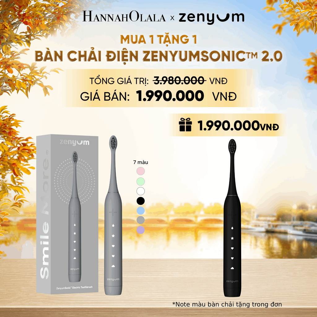  [MUA 1 TẶNG 1] BÀN CHẢI ĐIỆN ZENYUM SONIC 2.0 - E1553 
