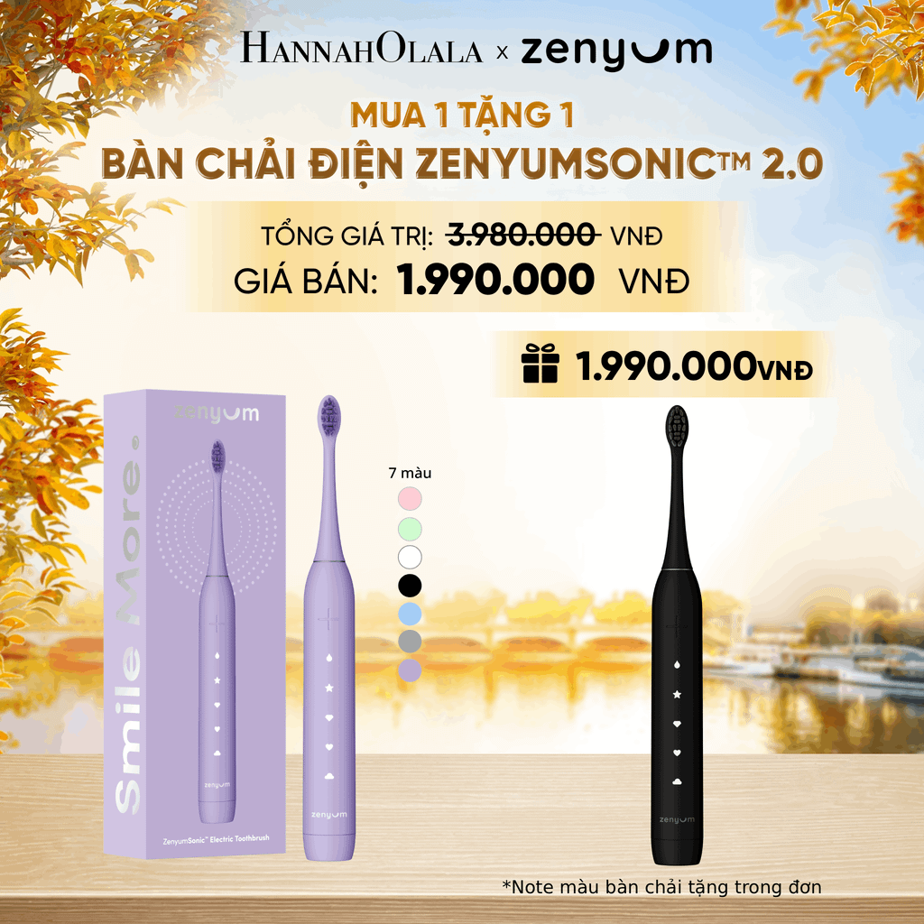  [MUA 1 TẶNG 1] BÀN CHẢI ĐIỆN ZENYUM SONIC 2.0 - E1553 