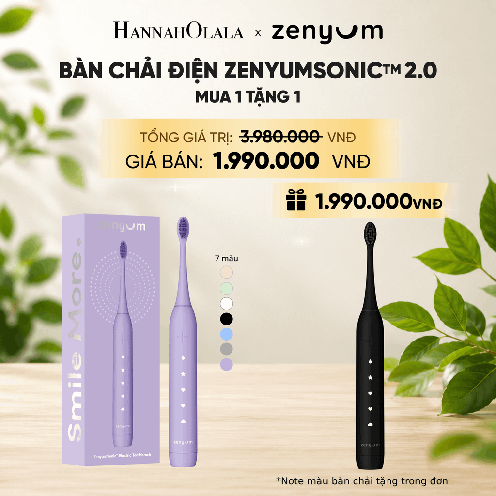  [MUA 1 TẶNG 1] BÀN CHẢI ĐIỆN ZENYUM SONIC 2.0 