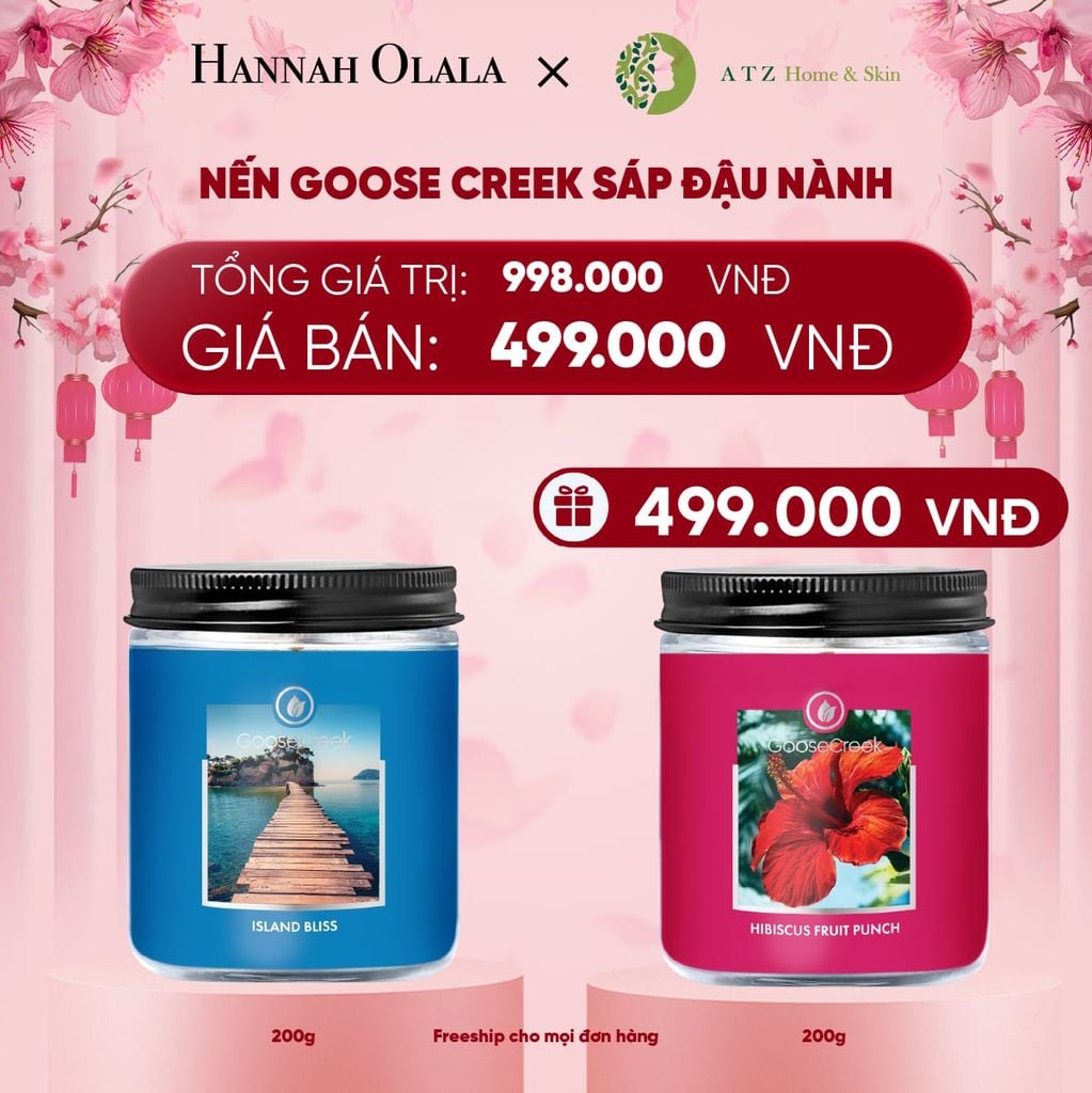  DEAL 3: MUA NẾN GOOSE CREEK SÁP ĐẬU NÀNH 200G 