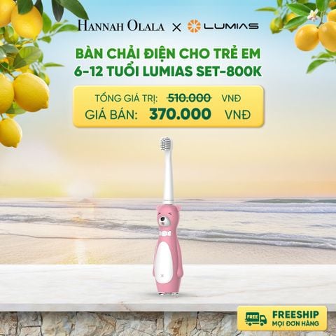  BÀN CHẢI ĐIỆN CHO TRẺ EM 6-12 TUỔI LUMIAS SET-800K DEAL 3: 