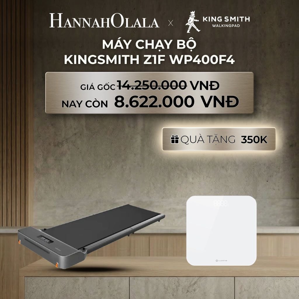  DEAL 3: MÁY CHẠY BỘ KINGSMITH Z1F WP400F4 