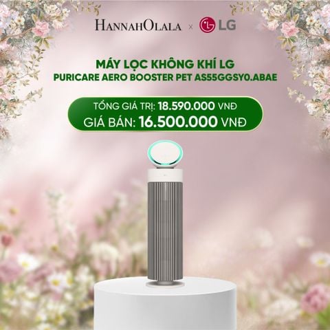  DEAL 3: MÁY LỌC KHÔNG KHÍ LG PURICARE AERO BOOSTER PET AS55GGSY0.ABAE 