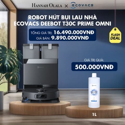  ROBOT HÚT BỤI LAU NHÀ ECOVACS DEEBOT T30C PRIME OMNI - DEAL 3 
