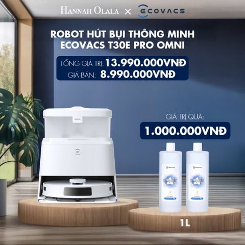  ROBOT HÚT BỤI THÔNG MINH ECOVACS T30E PRO OMNI - DEAL 3 