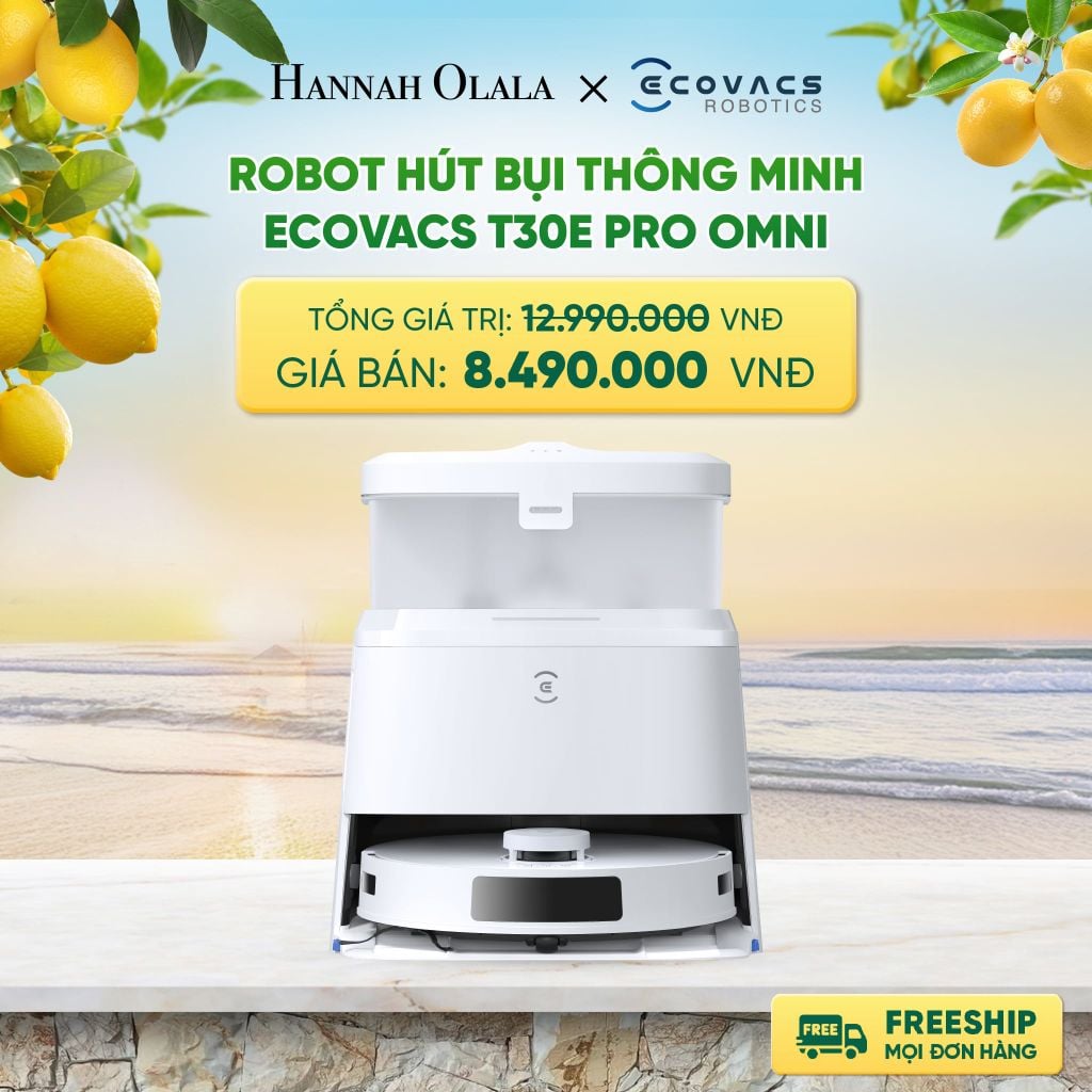  ROBOT HÚT BỤI THÔNG MINH ECOVACS T30E PRO OMNI DEAL 3: 