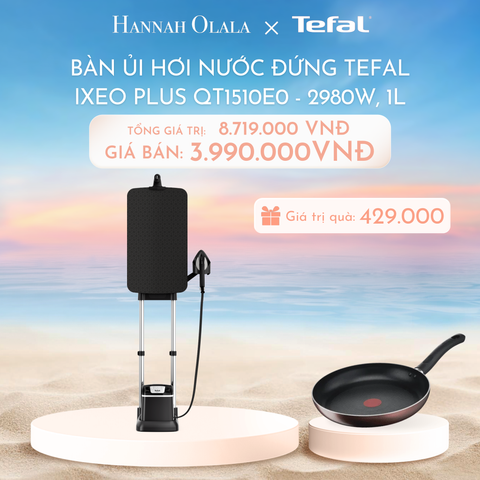  C1023_DEAL 3.1: BÀN ỦI HƠI NƯỚC ĐỨNG TEFAL IXEO PLUS QT1510E0 - 2980W, 1L 