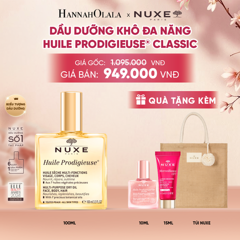  DẦU DƯỠNG KHÔ ĐA NĂNG NUXE HUILE PRODIGIEUSE® 100ML (CHỌN HƯƠNG) - A1699 