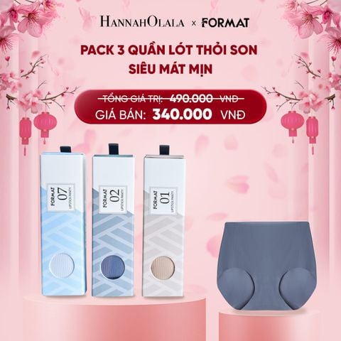  DEAL 3: PACK 3 QUẦN LÓT THỎI SON SIÊU MÁT MỊN FORMAT 