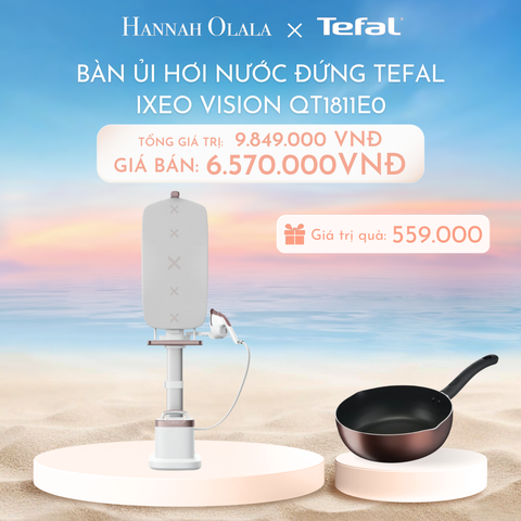 C1024_DEAL 3.2: BÀN ỦI HƠI NƯỚC ĐỨNG TEFAL IXEO VISION QT1811E0 