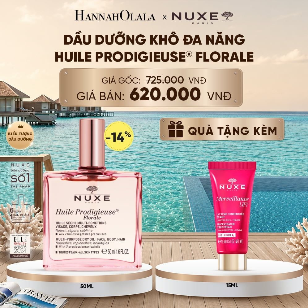  DẦU DƯỠNG KHÔ ĐA NĂNG NUXE HUILE PRODIGIEUSE® 50ML (CHỌN HƯƠNG) 