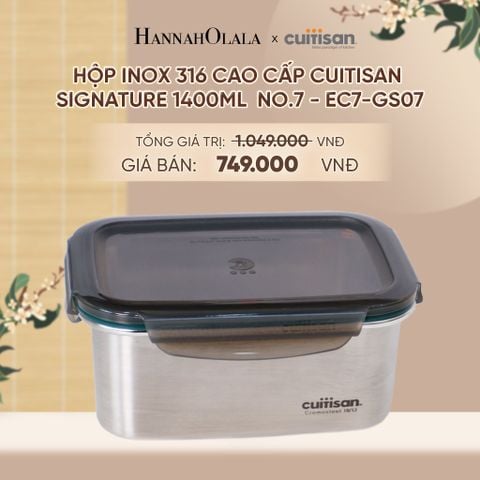  HỘP INOX 316 CAO CẤP CUITISAN SIGNATURE DÙNG ĐƯỢC TRONG LÒ VI SÓNG - DEAL 3 - A1950 