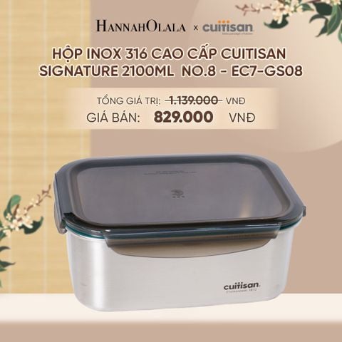  HỘP INOX 316 CAO CẤP CUITISAN SIGNATURE DÙNG ĐƯỢC TRONG LÒ VI SÓNG - DEAL 3 - A1950 