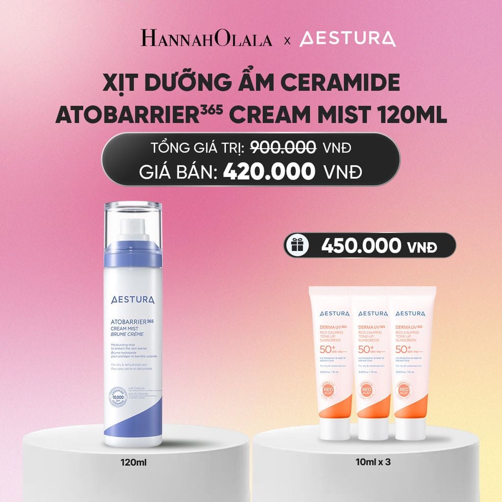  XỊT DƯỠNG ẨM CERAMIDE AESTURA ATOBARRIER365 CREAM MIST 120ML_A2411 