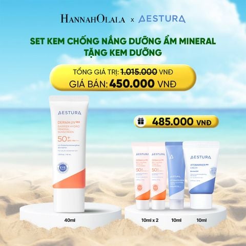  DEAL 3: SET KEM CHỐNG NẮNG DƯỠNG ẨM MINERAL 