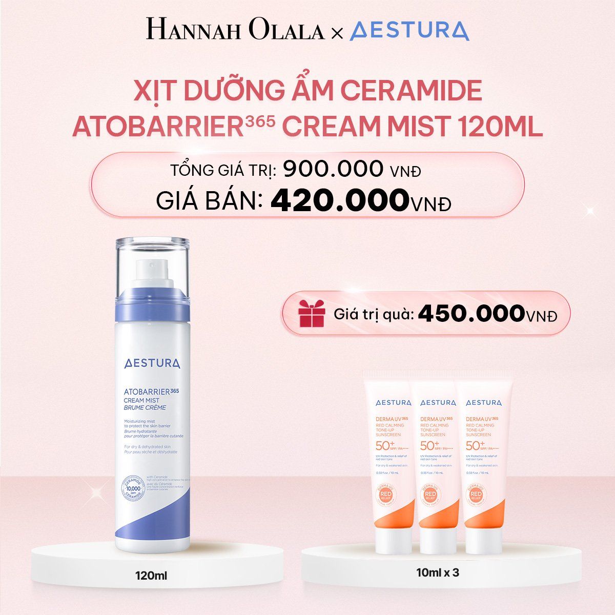  E842_DEAL 3: XỊT DƯỠNG ẨM CERAMIDE AESTURA ATOBARRIER365 CREAM MIST 120ML 