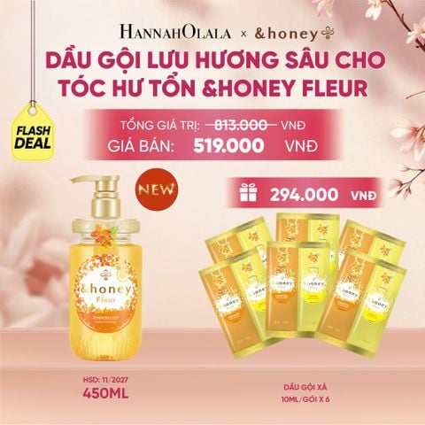 [NEW] DẦU GỘI LƯU HƯƠNG SÂU CHO TÓC HƯ TỔN &HONEY FLEUR (DATE 11/2027) - A735 